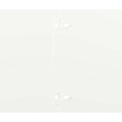 Gazonranden 10 st 20x103 cm koudgewalst staal wit