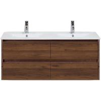 Dante Badmeubelset 120 cm - Walnoot - Keramische Wastafel Wit Enjoy - thumbnail