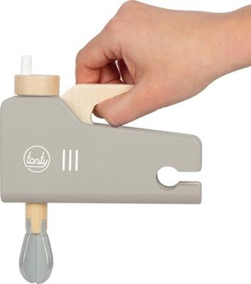 Small Foot - houten mixer speelset grijs "tasty" Small Foot - houten mixer speelset grijs "tasty"
