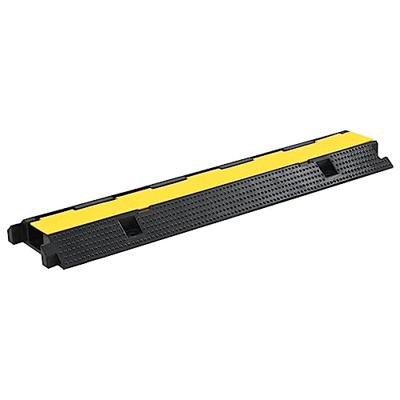 VidaXL Kabelbeschermer drempels 1 tunnel 100 cm rubber 2 st