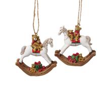 Boltze Home Kersthanger hobbelpaard h7cm - thumbnail