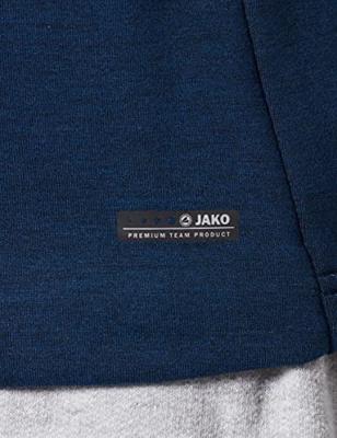 JAKO 6729 Sweater Met Kap Premium Basics - Marine Gemeleerd - M