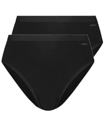 Ondergoed dames 2-Pack Highleg slip dames 32283 - Hoog opgesneden dames slip - Biologisch katoen - Vrouwen onderbroeken