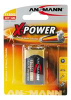ANSMANN X-Power alkaline batterij 9 V E-blok. 1 Stuk zwart - thumbnail