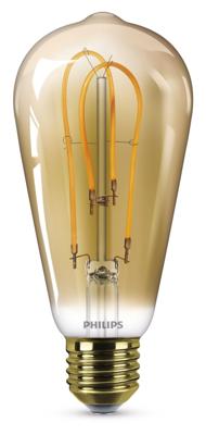 Philips LED Classic SP 25W ST64 E27 GOLD ND 1SRT4 Verlichting Philips LED Classic SP 25W ST64 E27 GOLD ND 1SRT4 Verlichting