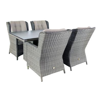 Diningset Santa Rosa Coffee Brown D 180 x B 90 x H 75 cm Oosterik Home - Oosterik home Diningset Santa Rosa Coffee Brown D 180 x B 90 x H 75 cm Oosterik Home - Oosterik home