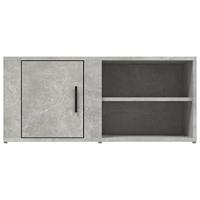 Tv-meubels 2 st 80x31,5x36 cm bewerkt hout betongrijs - thumbnail