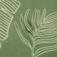 Stoelkussens hoge rugleuning 4 st bladpatroon stof - thumbnail