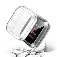 Fitbit Versa 2 Soft TPU case (volledig beschermd) - Transparant - thumbnail