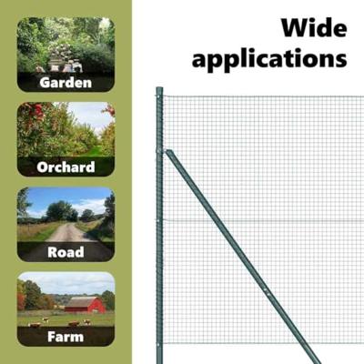 VidaXL Afrasteringspaal groen 10 x 1,4 m (19 x 19 mm gaas)