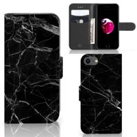 iPhone 7 | 8 | SE (2020) | SE (2022) | Bookcase | Marmer Zwart - Origineel Cadeau Vader - thumbnail