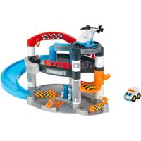 Mercedes-Benz Garage met Auto en Helikopter + Licht en Geluid - thumbnail