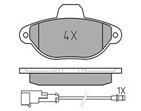 Remblokkenset, schijfrem 0252143617PD - thumbnail