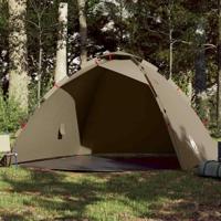 VidaXL Tent 4-persoons snelontgrendeling bruin - thumbnail