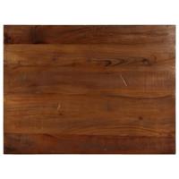 Tafelblad rechthoekig 90x60x2,5 cm massief gerecycled hout - thumbnail