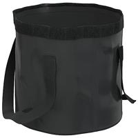 VidaXL Emmers 2 st inklapbaar 30 l pvc zwart - thumbnail