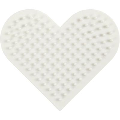 NABBI biobeads grondplaat, klein hart, afm 7x8,5 cm, medium, 1 stuk