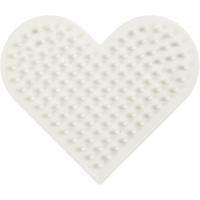 NABBI biobeads grondplaat, klein hart, afm 7x8,5 cm, medium, 1 stuk - thumbnail