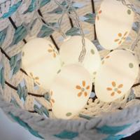 10 bollen LED schattig Pasen eieren decoratieve Lamp vakantie decoratieve lampen (koel wit) - thumbnail