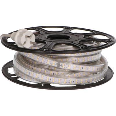 LED strip 10 meter met snoer en stekker voor buiten - Koud wit licht - Waterdicht - IP65