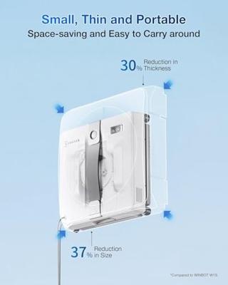 ECOVACS WINBOT Mini - Raamreinigingsrobot - Compact ontwerp - Dubbele sproeiers met ultrasone spray