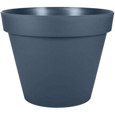 Ronde bloempot - EDA - Toscane - Ø 48 cm - 43 L - Binnen/buiten - Ø 47,5 x H.40 cm - Denimblauw