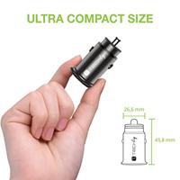 Techly IUSB2-CAR5-AC38W oplader voor mobiele apparatuur Universeel Zwart Sigarettenaansteker Snel op - thumbnail