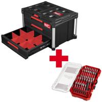 Milwaukee PACKOUT Toolbox | met 3 lades - 4932472130 - thumbnail