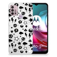Silicone Back Case Motorola Moto G30 | G10 Silver Punk - thumbnail