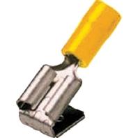 Intercable 181452 Stekkerverdeler Vertint Insteekbreedte: 6.3 mm Insteekdikte: 0.8 mm Deels geïsoleerd Geel 1 stuk(s)