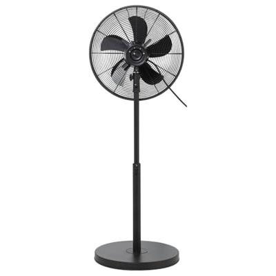 Sygonix Staande ventilator 50 W (Ø x h) 445 mm x 1200 mm Zwart In hoogte verstelbaar