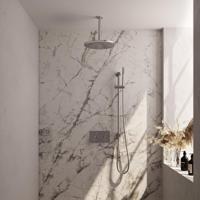 Chrome Carving thermostatische inbouw regendouche SET 66 met drukknoppen - thumbnail