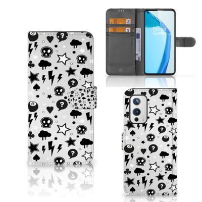 Telefoonhoesje met Naam OnePlus 9 Silver Punk Telefoonhoesje met Naam OnePlus 9 Silver Punk
