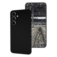 JT Berlin Pankow Soft Backcover Samsung Galaxy S25 Zwart Inductieve lading - thumbnail