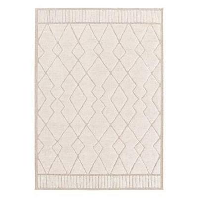 sweeek - Interieur tapijt met etnisch Berberpatroon, beige en crème