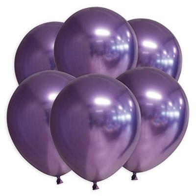 Chrome Ballonnen Paars 30cm (10st)