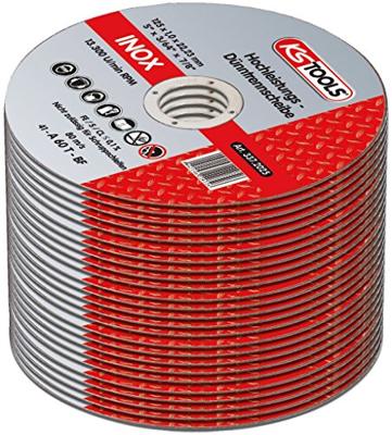 KS Tools 337.2025 Doorslijpschijf recht 125 mm 25 stuk(s)
