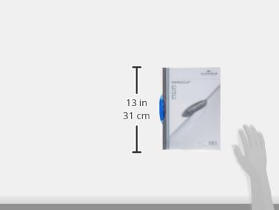 Durable klemmap Swingclip transparant blauw