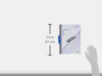 Durable klemmap Swingclip transparant blauw - thumbnail