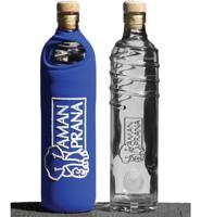 Amanprana - Glazen fles blauw 500ml - thumbnail