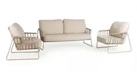 Tierra Outdoor stoel-bank loungeset rivera champagne - thumbnail