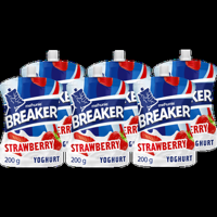 Melkunie Breaker Original Yoghurt Aardbei 6 x 200 g bij Jumbo - thumbnail