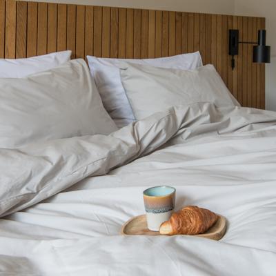 Snurk Uni Grey dekbedovertrek