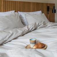 Snurk Uni Grey dekbedovertrek - thumbnail