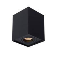 Lucide TUBE - Plafondspot - 1xGU10 - Zwart - thumbnail