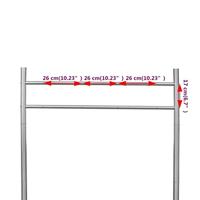 VidaXL Brievenbusstandaard dubbele brievenbus roestvrij staal - thumbnail
