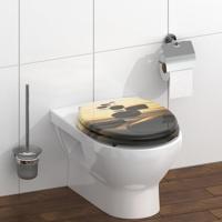 MDF WC-bril SEA STONE met soft-close lange levensduur: extreem onbreekbaar en krasbestendig comfort en functie: geruisloos sluiten dankzij de automatische valrem eenvoudig schoon te maken dankzi - thumbnail