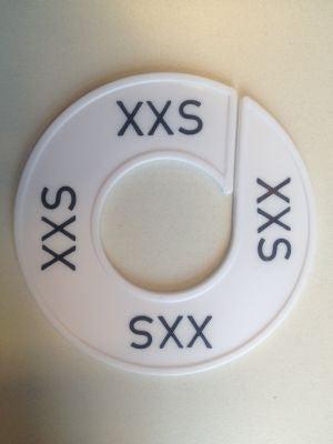 Maatring wit/zwart XXS