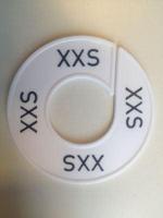 Maatring wit/zwart XXS - thumbnail