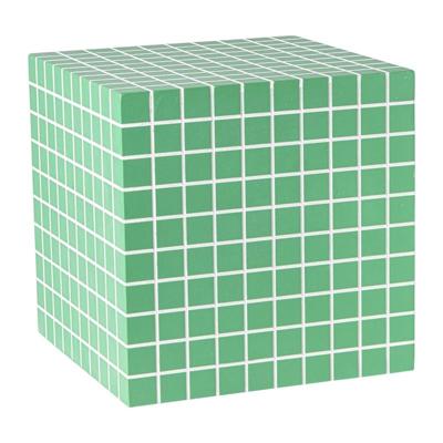 Bijzettafel kubus checks - groen - 30x30x30 cm Bijzettafel kubus checks - groen - 30x30x30 cm